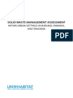 Solid Waste Management Assessment: Within Urban Settings in Burundi, Rwanda, and Tanzania