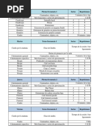 Rutina Semanal Proyecto Final