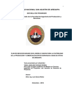 Plan de Negocios Basado en El Modelo Canvas para La Factibilidad de La Producción y Comercialización de Derivados A Base de Stevia en Arequipa