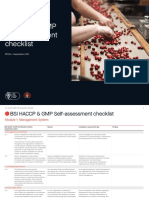 Haccp & GMP Checklist