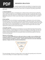 Reporting Practices: 1. General Assignment