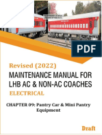 Revision of Chapter 09 - Pantry Car & Mini Pantry Equipment of LHB Manual (Electrical)