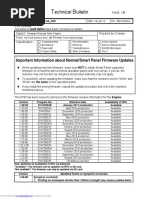 Echnical Ulletin: Important Information About Normal/Smart Panel Firmware Updates