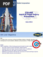 Noble Corporation: ITM-005 Hand & Finger Injury Prevention