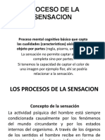 Los Procesos de La Sensacion