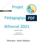 Projet Pédagogique Bilhervé Juillet