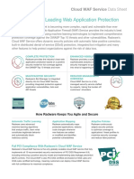 The Industry's Leading Web Application Protection: Cloud WAF Service Data Sheet