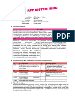 RPP Biologi Sistem Imun