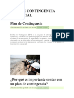 Plan de Contingencia Ambiental