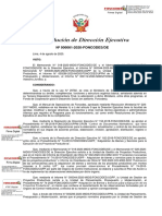 Resolución de Dirección Ejecutiva N 000061-2020-Foncodes-De