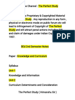 EnglishKnowledge and Curriculum P 1 B Ed 2nd Semester Notes in English (1) Unlocked