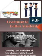 3.1 Learning To Be A Better Student