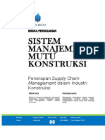 Modul 6 Sistem Manajemen Mutu Konstruksi Penerapan CSCM