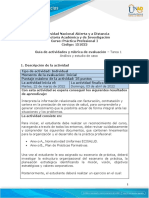 Unidad 1 - Tarea 1 - Análisis y Estudio de Caso