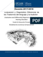 Guia de Evaluacion y Diagnostico Diferencial de Los Trastornos Del Lenguaje y La Audicion. Primaria. Semipresencial. Murcia