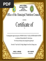 1ST Certificate of Recognition Coach Poster