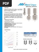 Spray Ball Rotativo Metal Limpo