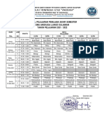 Jadwal PAS Ganjil 21-22