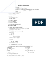 Design of Footing: Longitudinal Transverse Beam Column