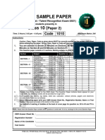 Bbe+Tre 2021 C X p2 PCM Sample Paper