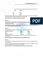 U Win Bo Myint Cost and Management Overhead Homework - 2