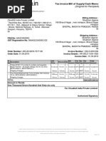 Tax Invoice/Bill of Supply/Cash Memo: (Original For Recipient)