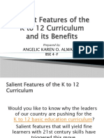 ANGELIC - Salient Features of K To 12 - SPTOP