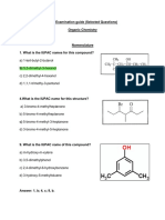 Organic Chemistry ACS Sample Questions