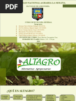 Proyecto Altagro-Ecología General