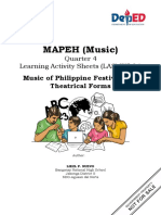 MAPEH (Music) : Quarter 4 Learning Activity Sheets (LAS) W5-L1