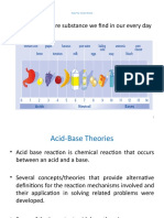 Acids and Bases Are Substance We Find in Our Every Day Life: Acid Base Chemistry