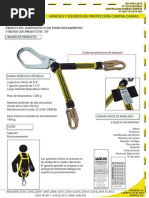 Arneses Y Equipos de Protección Contra Caídas: Producto: Dispositivo de Posicionamiento Código de Producto: TN