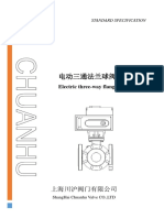 Electric Three-Way Flanged Ball Valve: Standard Specification