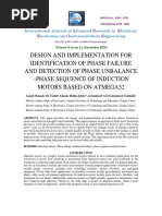 Design and Implementation For Identification of Phase Failure and Detection of Phase Unbalance - Phase Sequence of Induction Motors Based On Atmega32