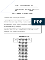 Avf.c1.6°2022 Ciências Pronta