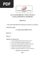 Relación Entre Método, Estrategia, Técnicas y Actividad