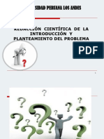 Universidad Peruana Los Andes: Redacción Científica de La Introducción Y Planteamiento Del Problema