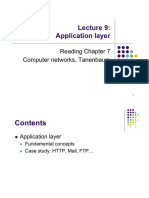 Application Layer: Reading Chapter 7 Computer Networks, Tanenbaum