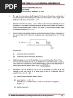 Classical Mechanics Assignment