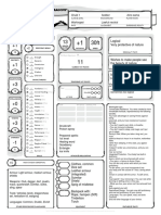 Character Sheet DND Warforged