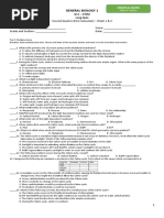 GENERAL BIOLOGY 1 LONG QUIZ q2 w1n2