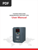 User Manual: YX2000/3000/3300 Sensorless Vector Type