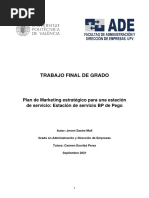 Sastre - Plan de Marketing Estrategico para Una Estacion de Servicio Estacion de Servicio BP de P...