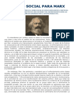 Lectura Cambio Social para Marx