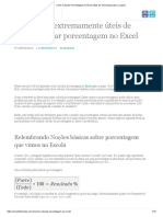 6 Maneiras Extremamente Úteis de Como Calcular Porcentagem No Excel