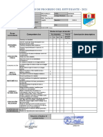 Informe de Progreso Del Estudiante