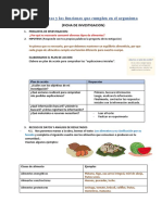 Los Alimentos y El Organismo Humano