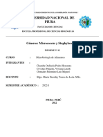 Géneros Micrococcus y Staphylococcus