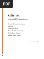 Cálculo.: Actividad 7/casos Prácticos