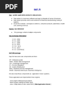 Sap Pi: Sap: System Application Product Is Data Process